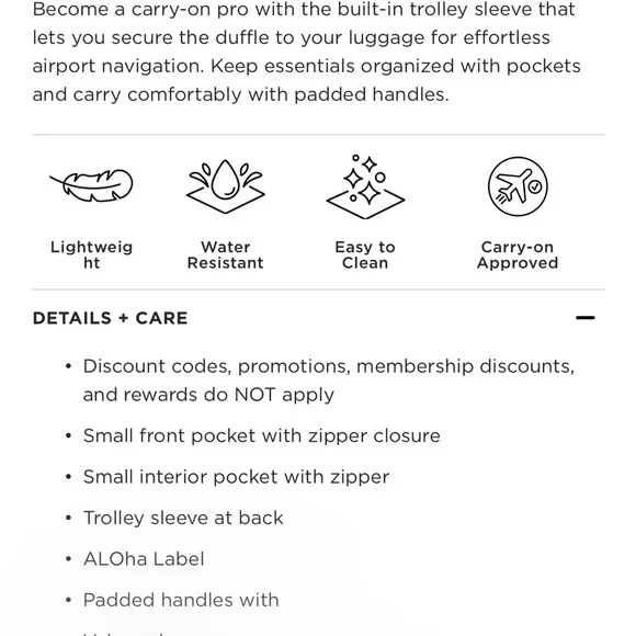 ALOHA collection weekender duffle bag - Picture 3 of 3